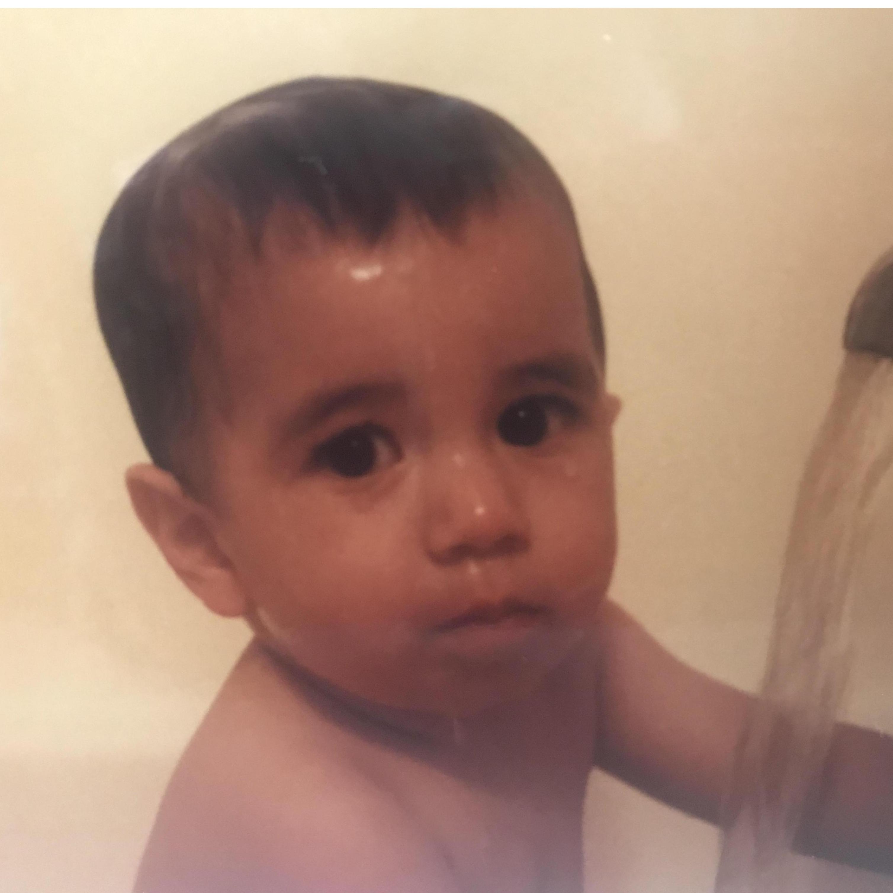 Baby Adrian!
Bath time.