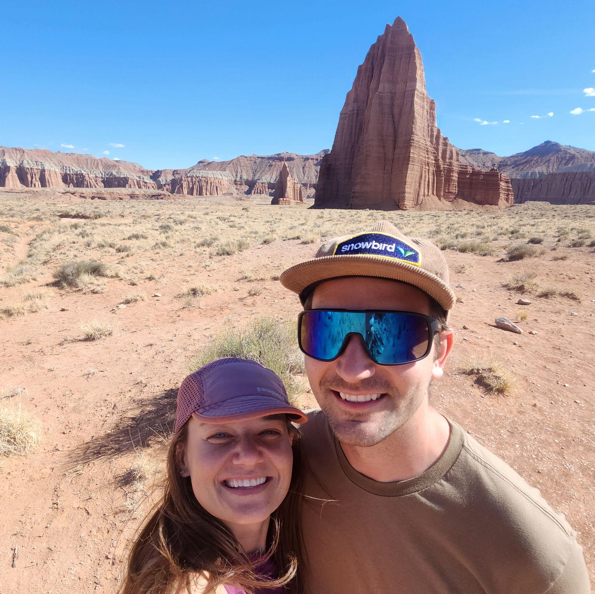 Temple of the Sun in Capitol Reef. Beautiful 2 day drive through the desert