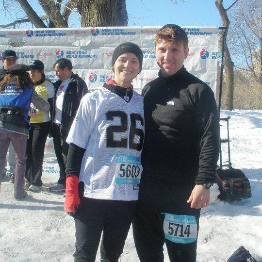 A cold February race day in NY - Feb. 2010