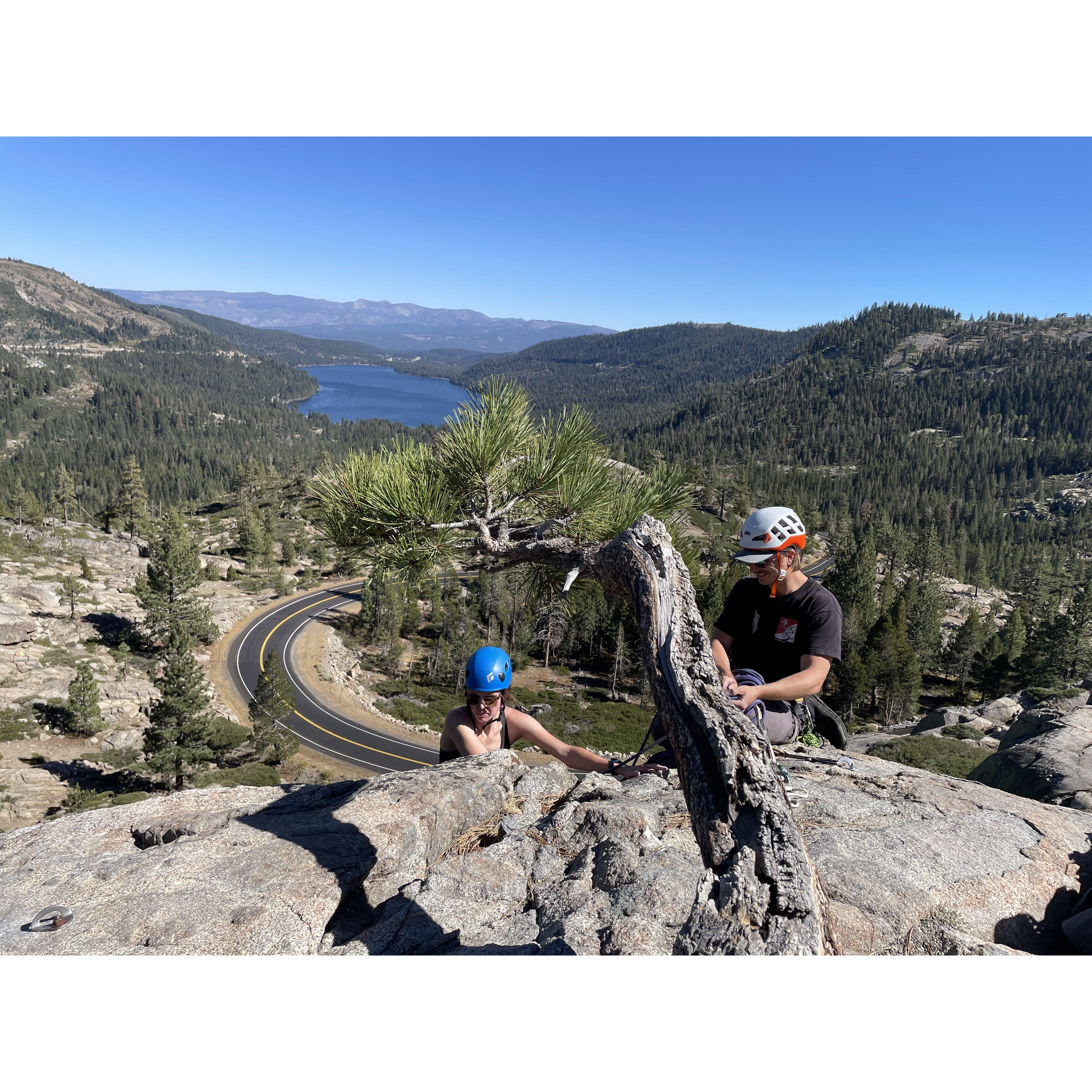 Climbing in Donner