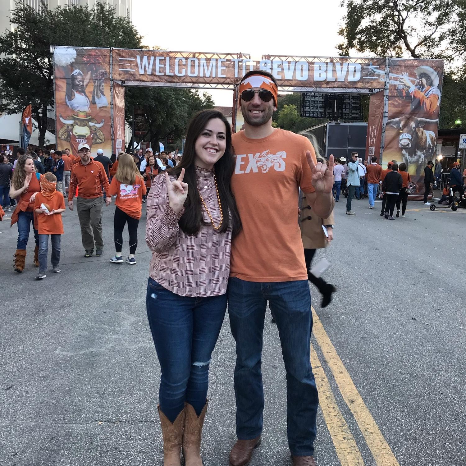 Our first official date December 2018. 
Who is that guy?!