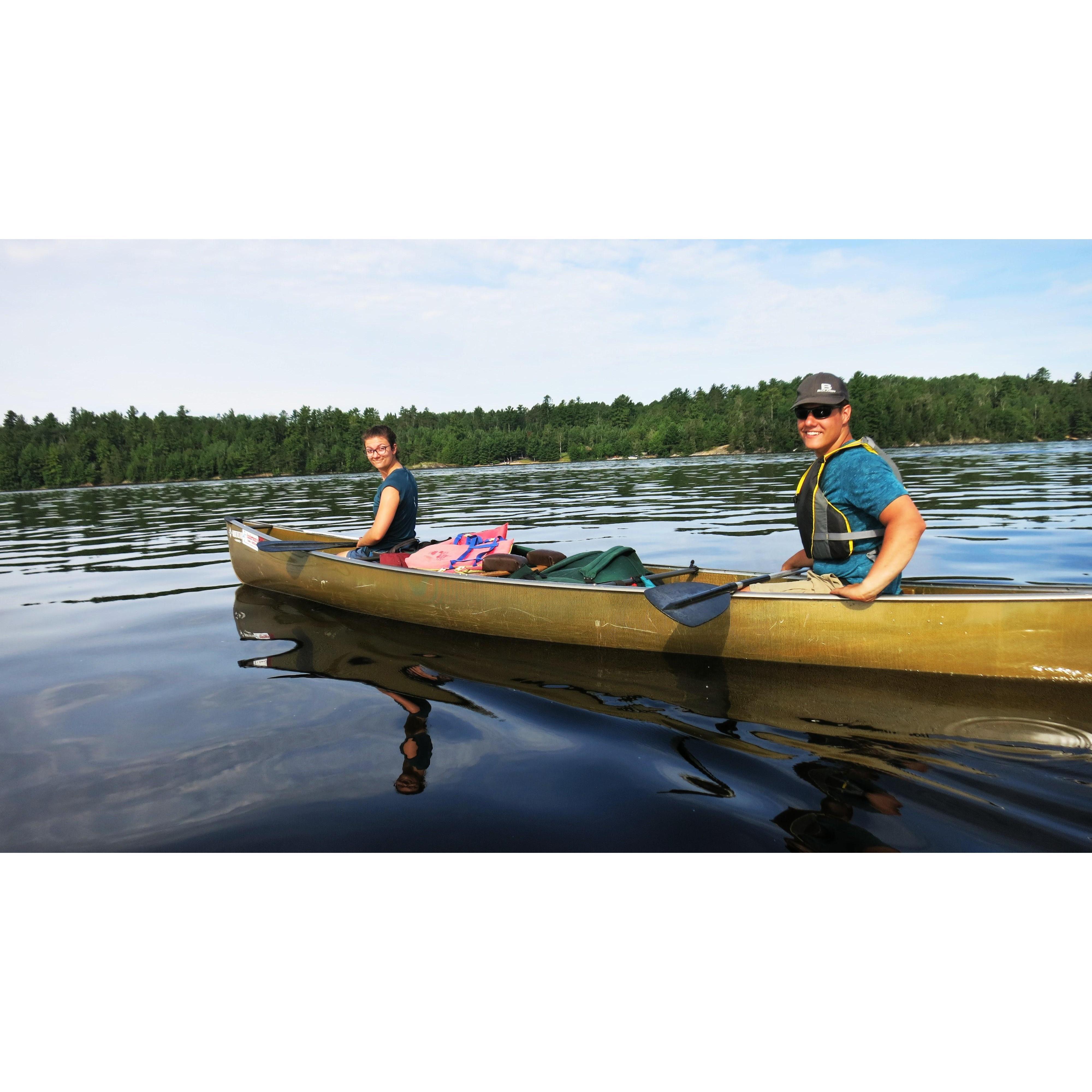 Boundary Waters, 2019. Couples who paddle together, stay together.