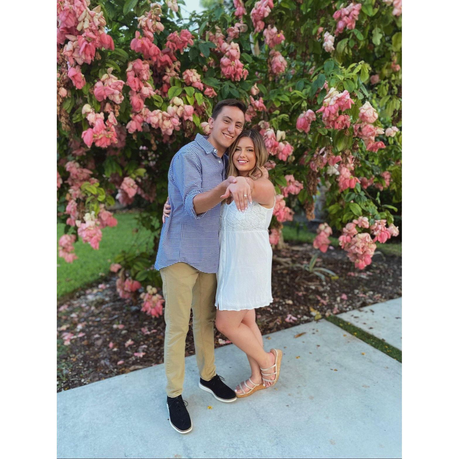 The day we got engaged.