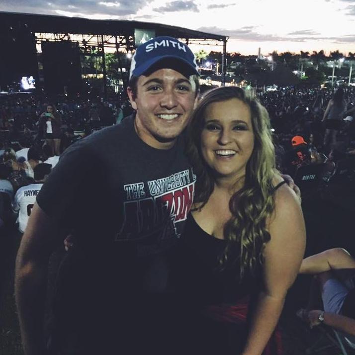 Our first picture together! Brad Paisley Concert, 2015