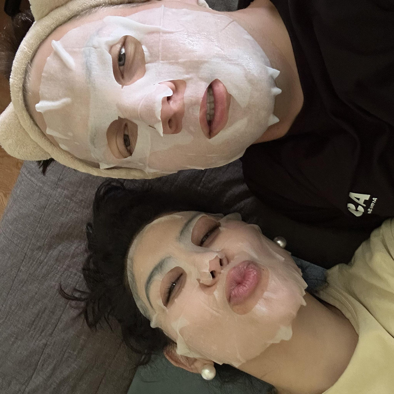Two queens getting facials