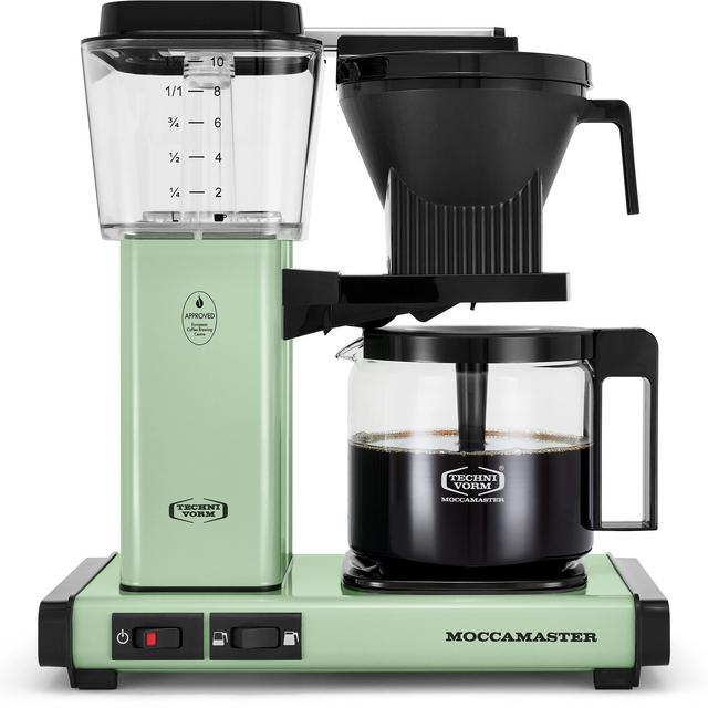 Moccamaster 53925 KBGV Select 10-Cup Coffee Maker, Pistachio Green, 40 ounce, 10-Cup, 1.25L