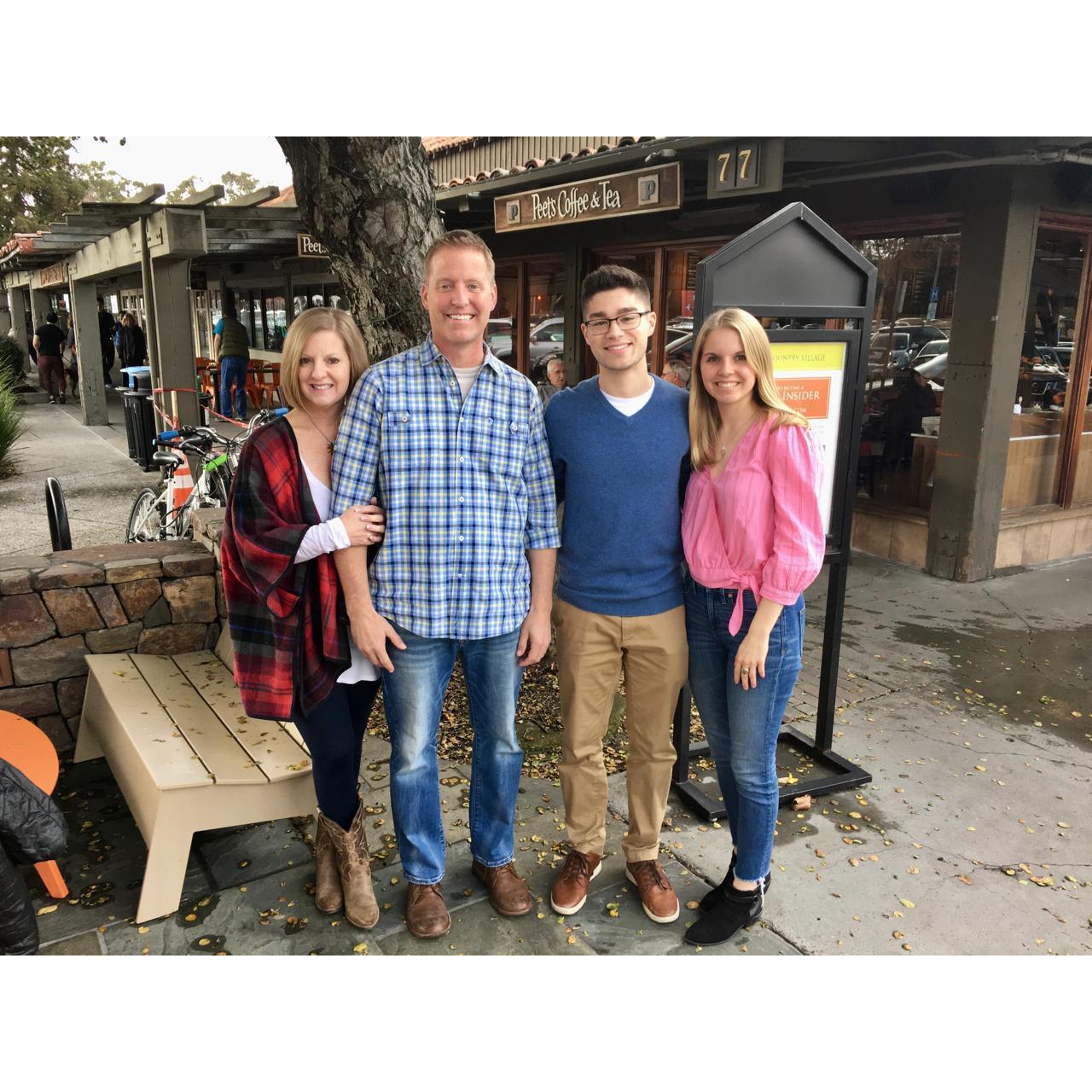 Ben's first time meeting Emily's parents! Afterwards, Emily's dad told her, "Well, you have my approval, you can marry him!" At the time we had only been together for a few months!