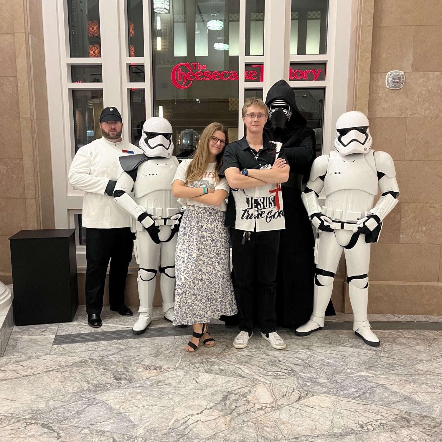 James' 22nd birthday gift from Emily! We went to see the Fort Worth Symphony Orchestra perform along with a Star Wars movie.
