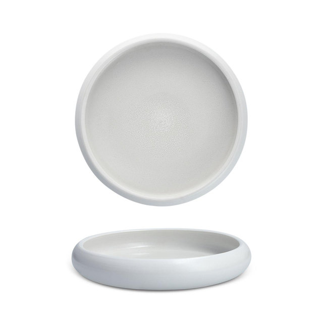 Fortessa® Cloud Terre® 8.5" Shallow Pasta Bowl, White, Set of 4