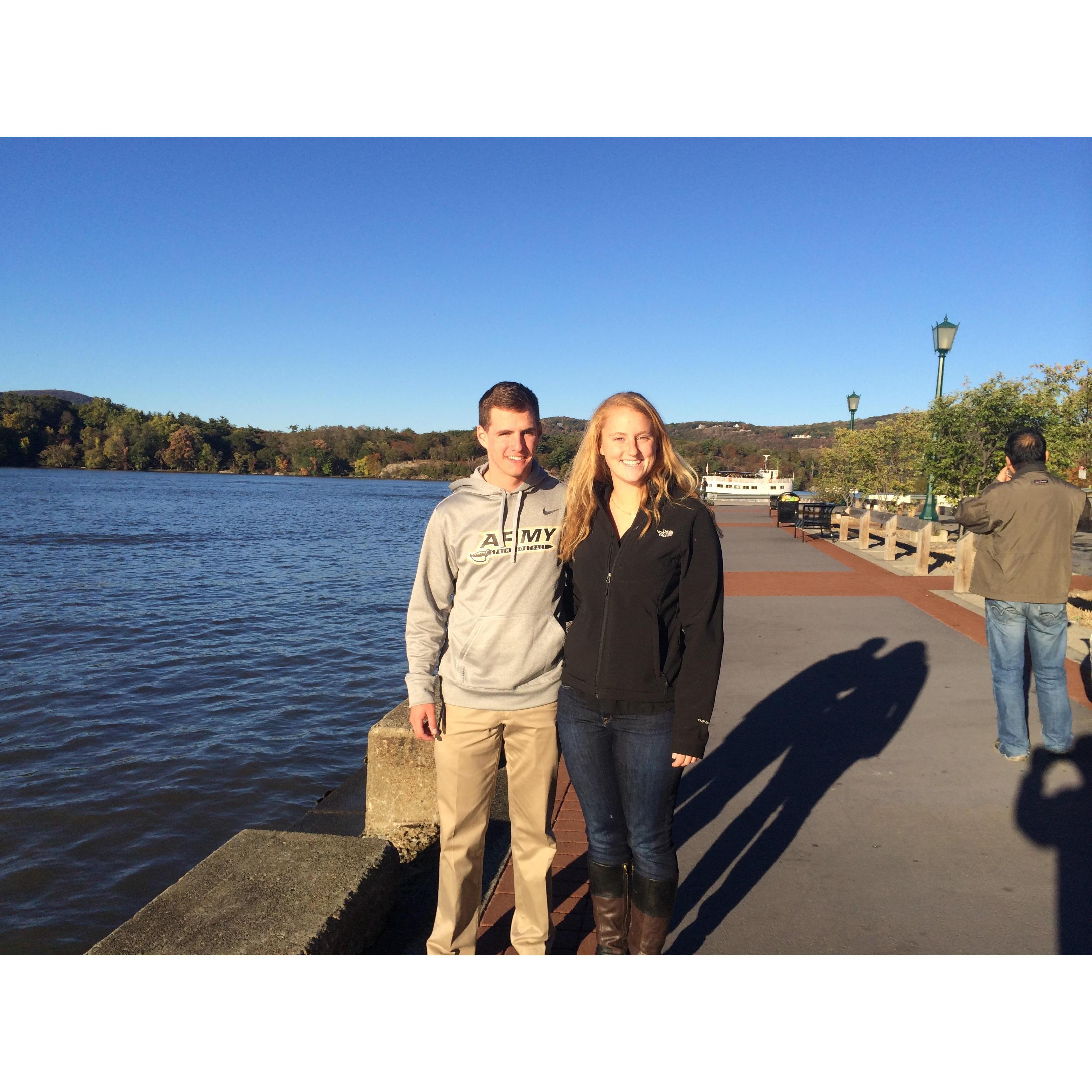 Elizabeth's first trip to West Point 2014