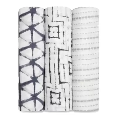aden + anais® 3-Pack Swaddles in Pebble