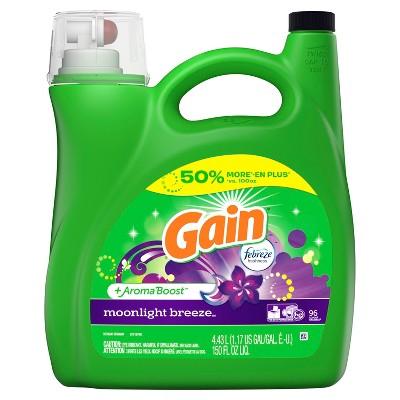 Gain 2X Moonlight Breeze Liquid Laundry Detergent - 150 fl oz