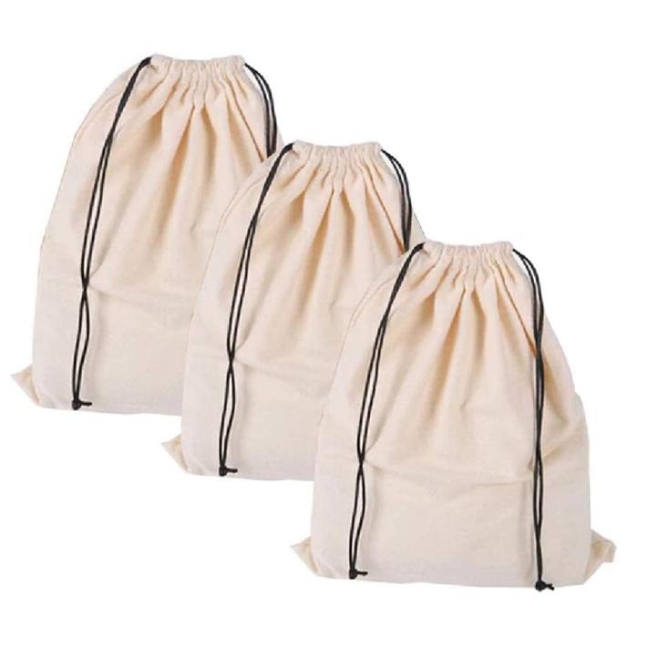 Drawstring Storage Bag, Pack 3, S