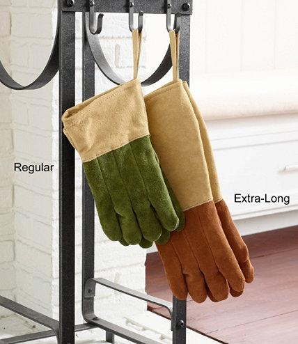 Fireplace Gloves - Extra Long, Saddle
