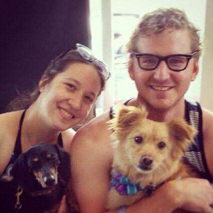 Our first family photo with Chester