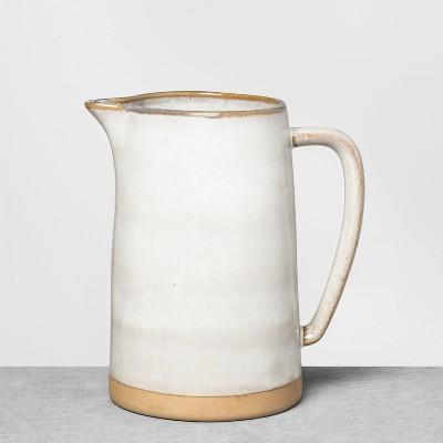 Reactive Glaze Stoneware Pitcher Gray - Hearth & Hand™ with Magnolia