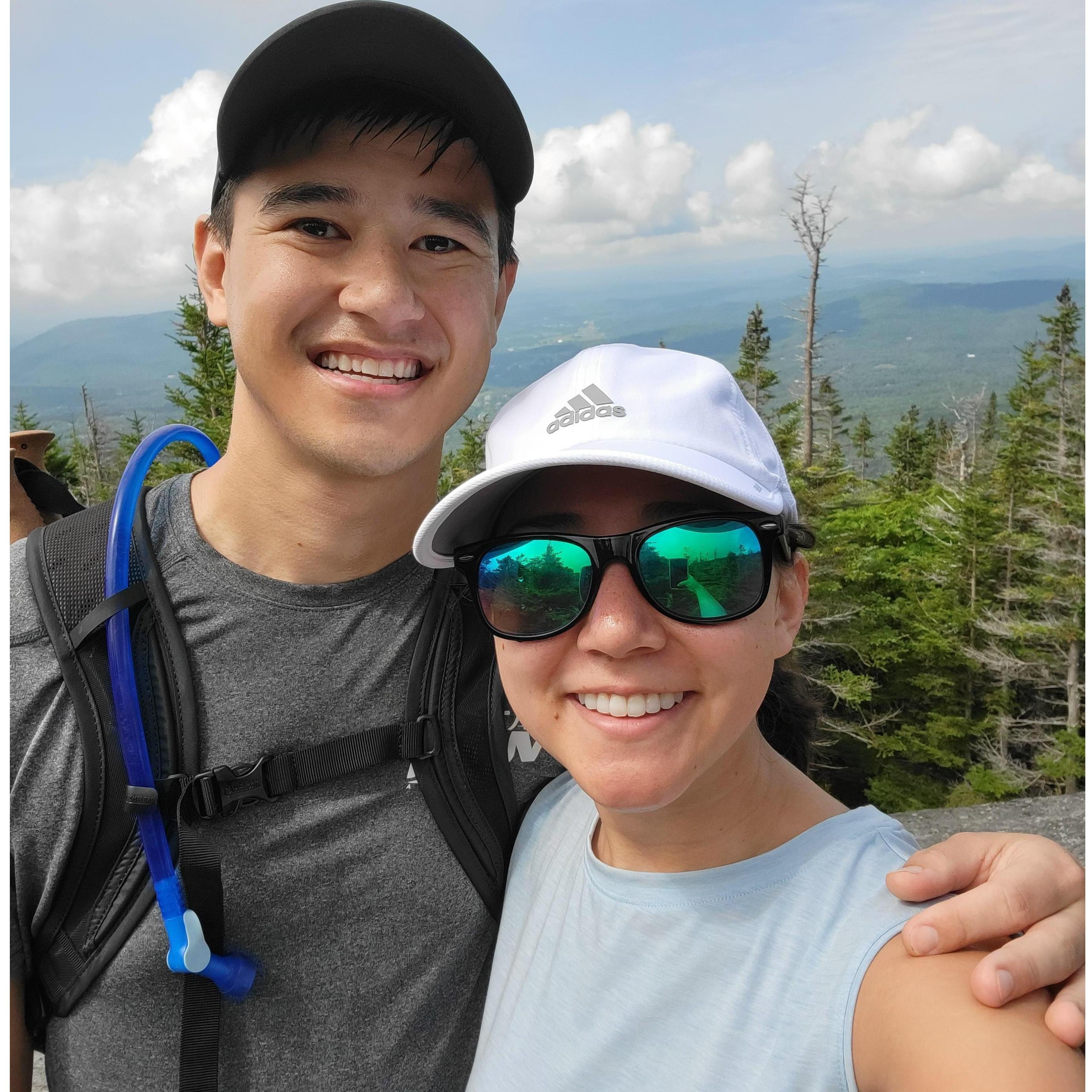 During our hike across the tallest summit in VT along with 2 other peaks in 1 day!