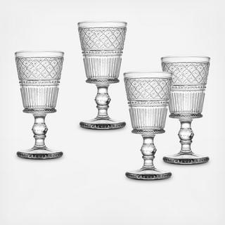 Claro Wine Goblet Glass, Set of 4
