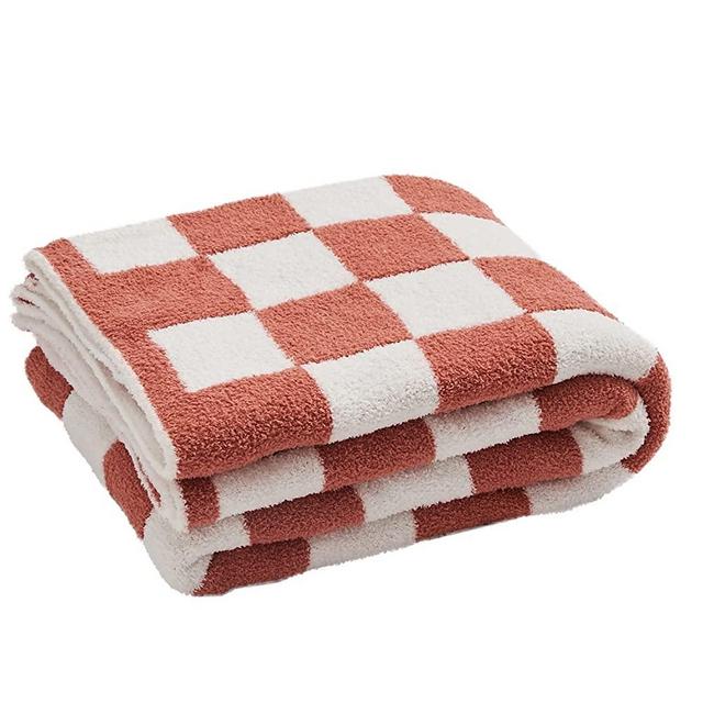 Openook Jude Checkered Bath Towel - Blush