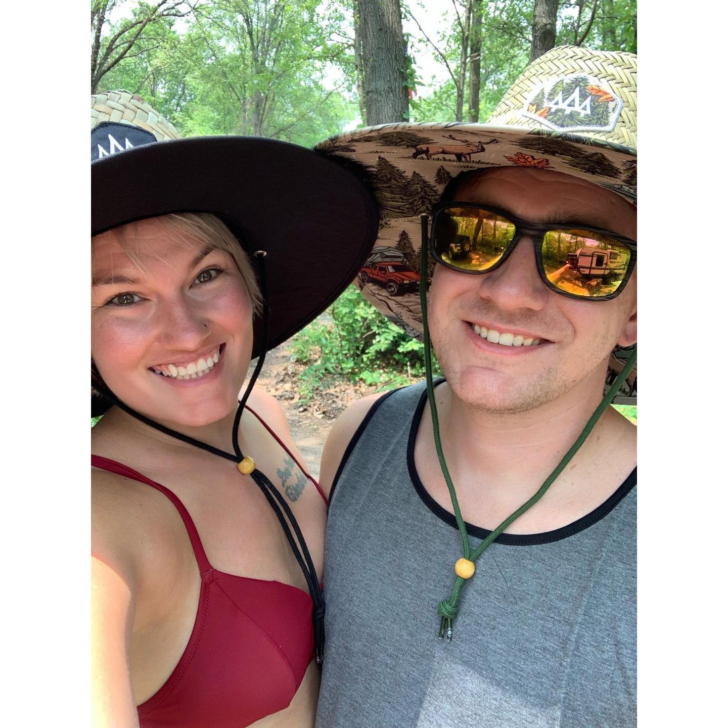 We love camping and our Panama Jack hats