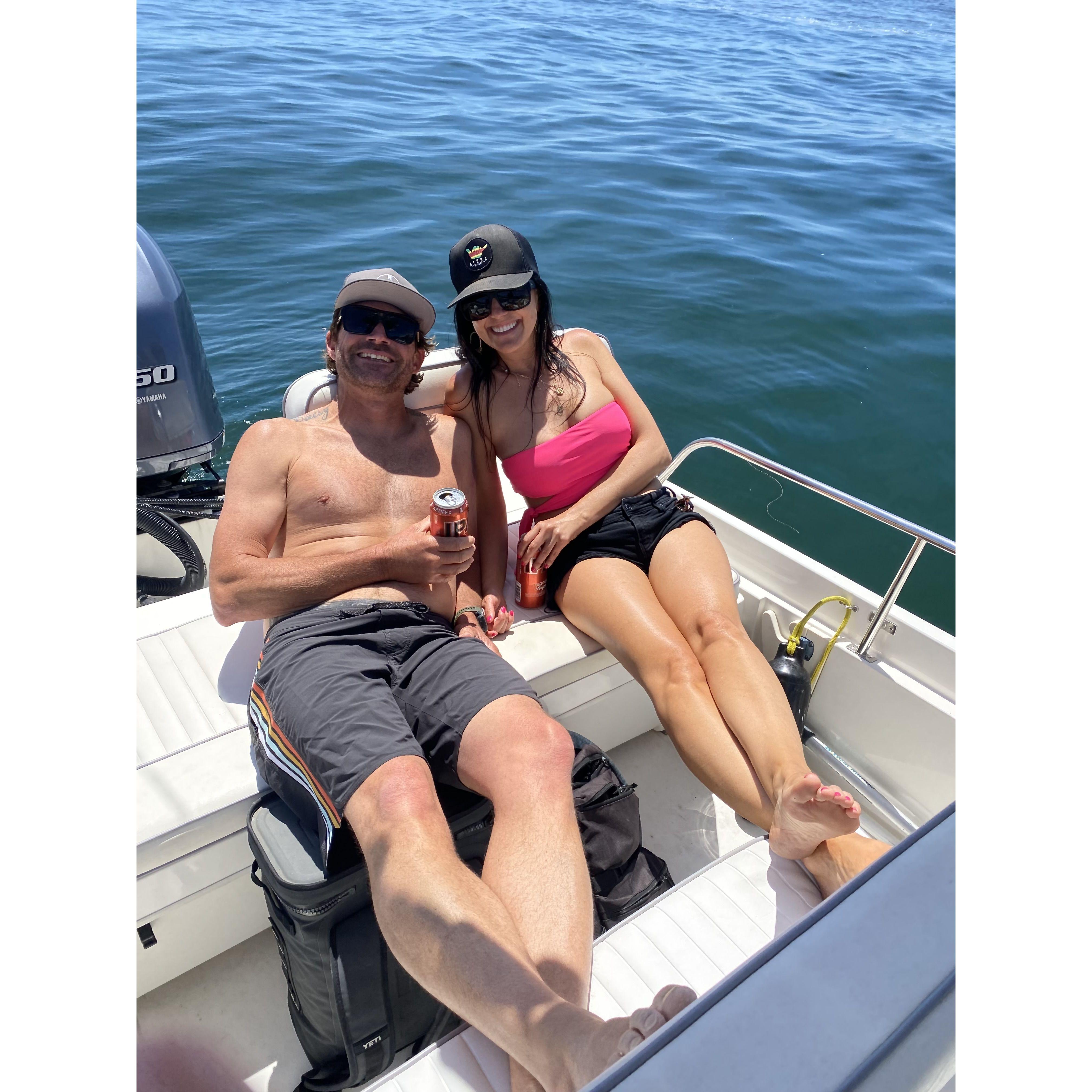 Somewhere on the ocean, near Dana Point.