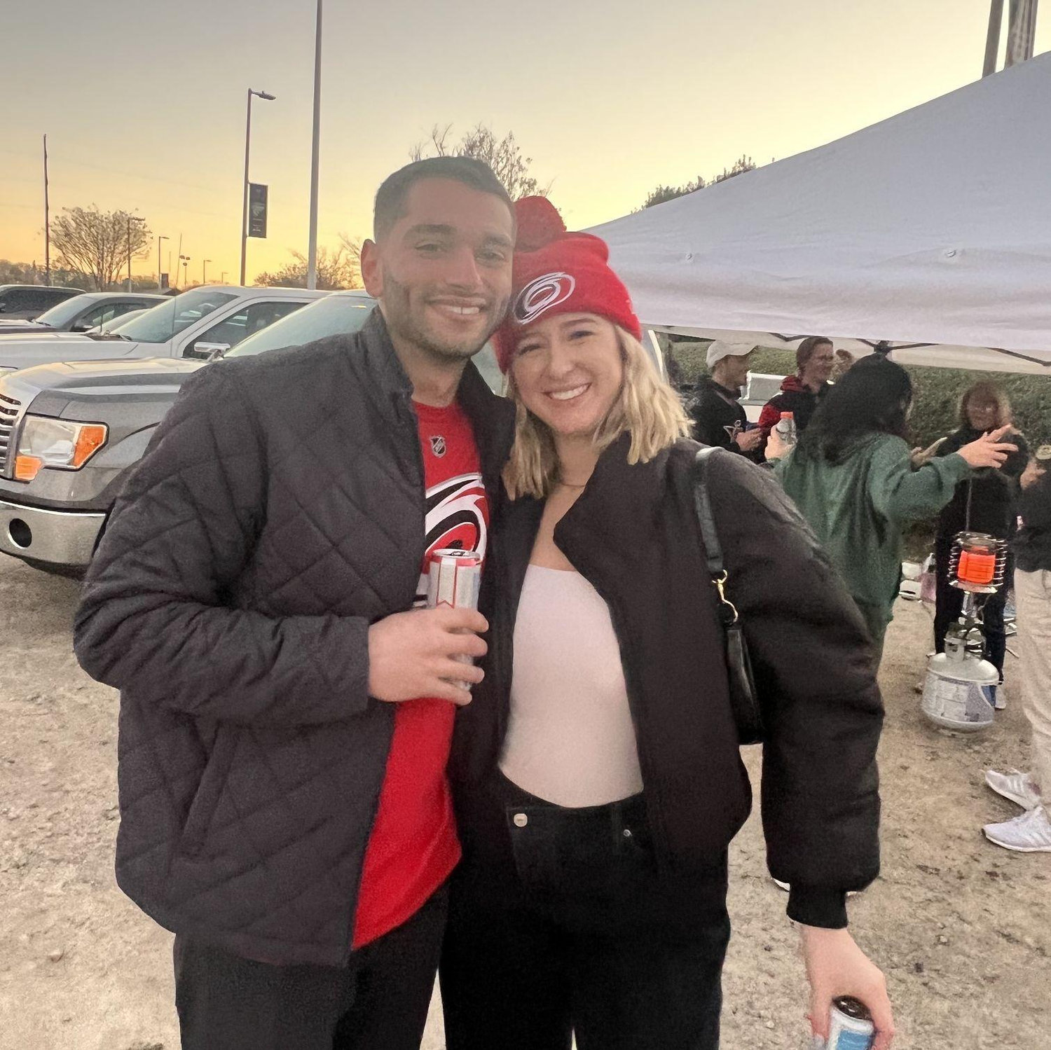One of our first pictures together! (Go Canes!)