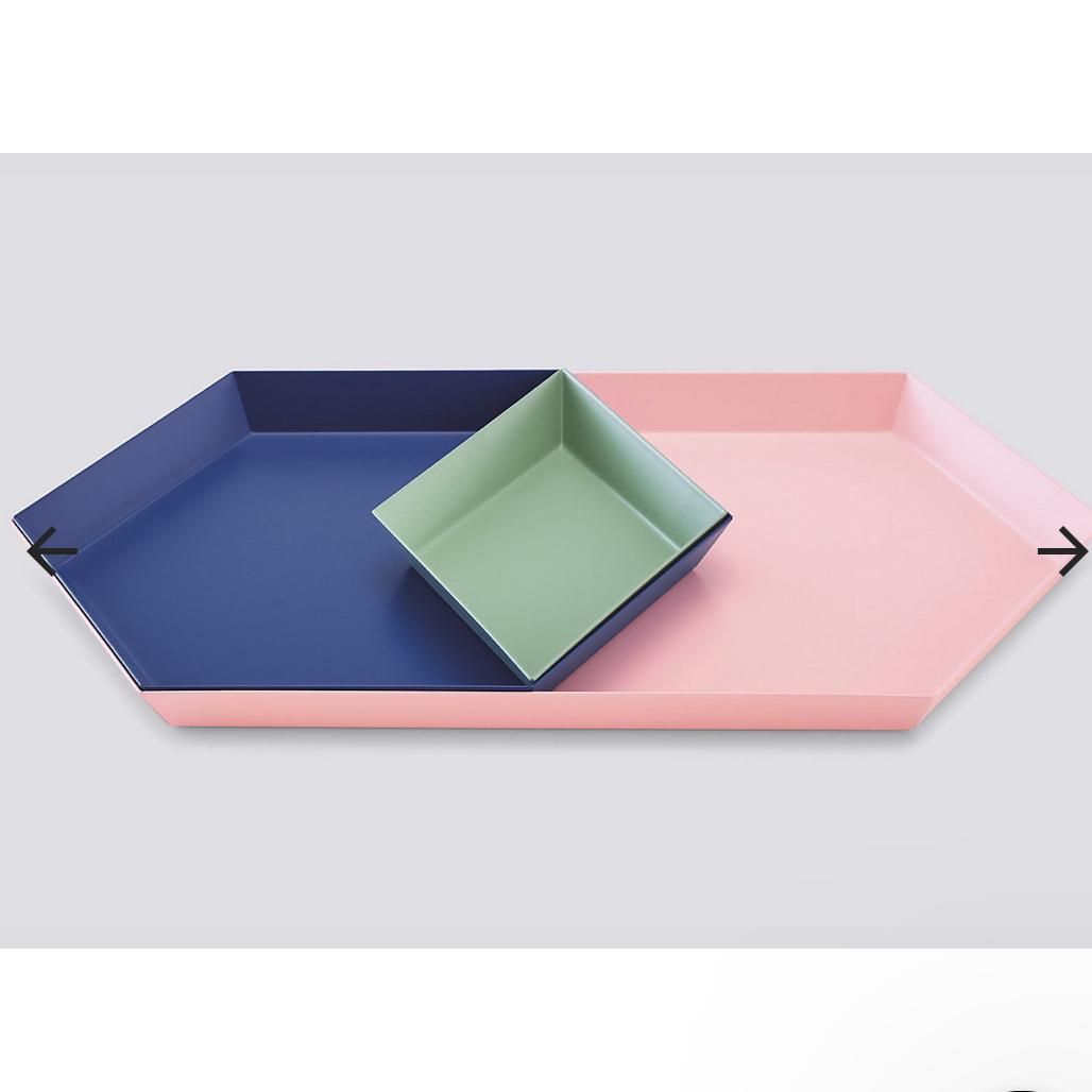 Kaleido Tray Set — Pink, Blue & Green