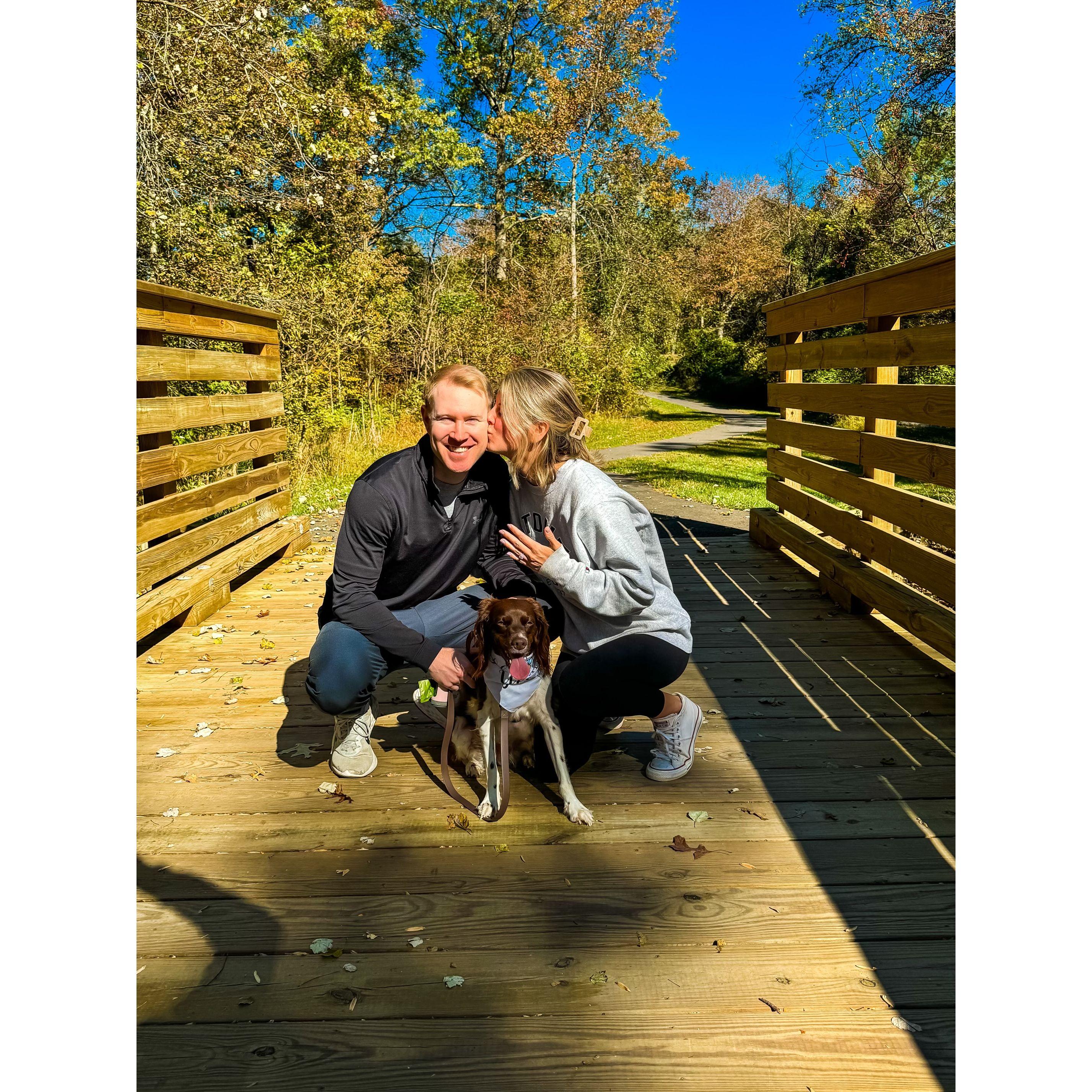 Where Brian popped the question!