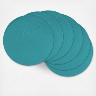 Round Woven Placemat, Set of 6