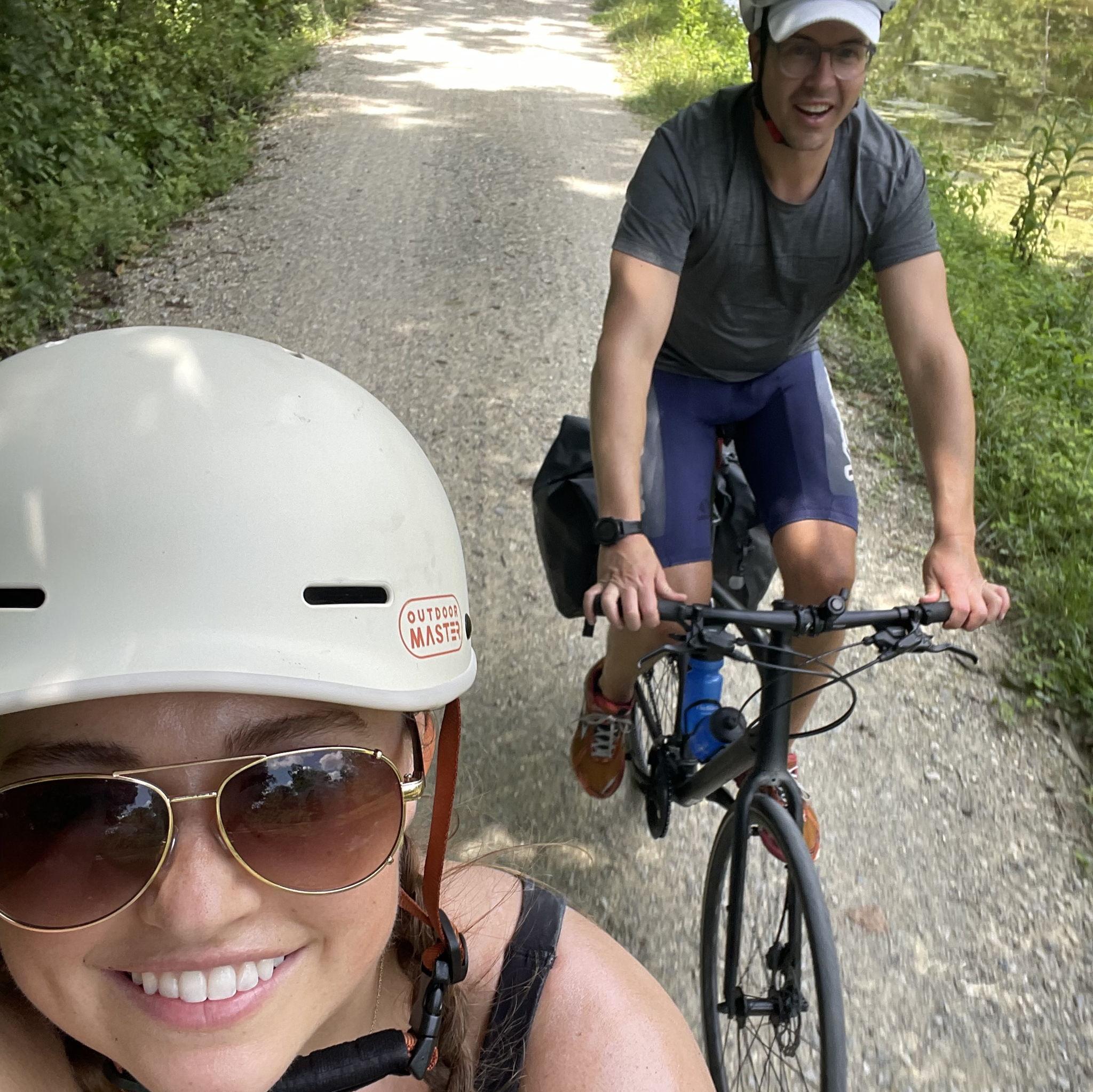 One of the several 60-mile rides Alex barely survived!