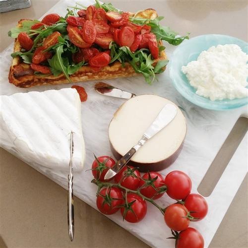 Nashi Home- White Swirl Resin Large Rectangular Board