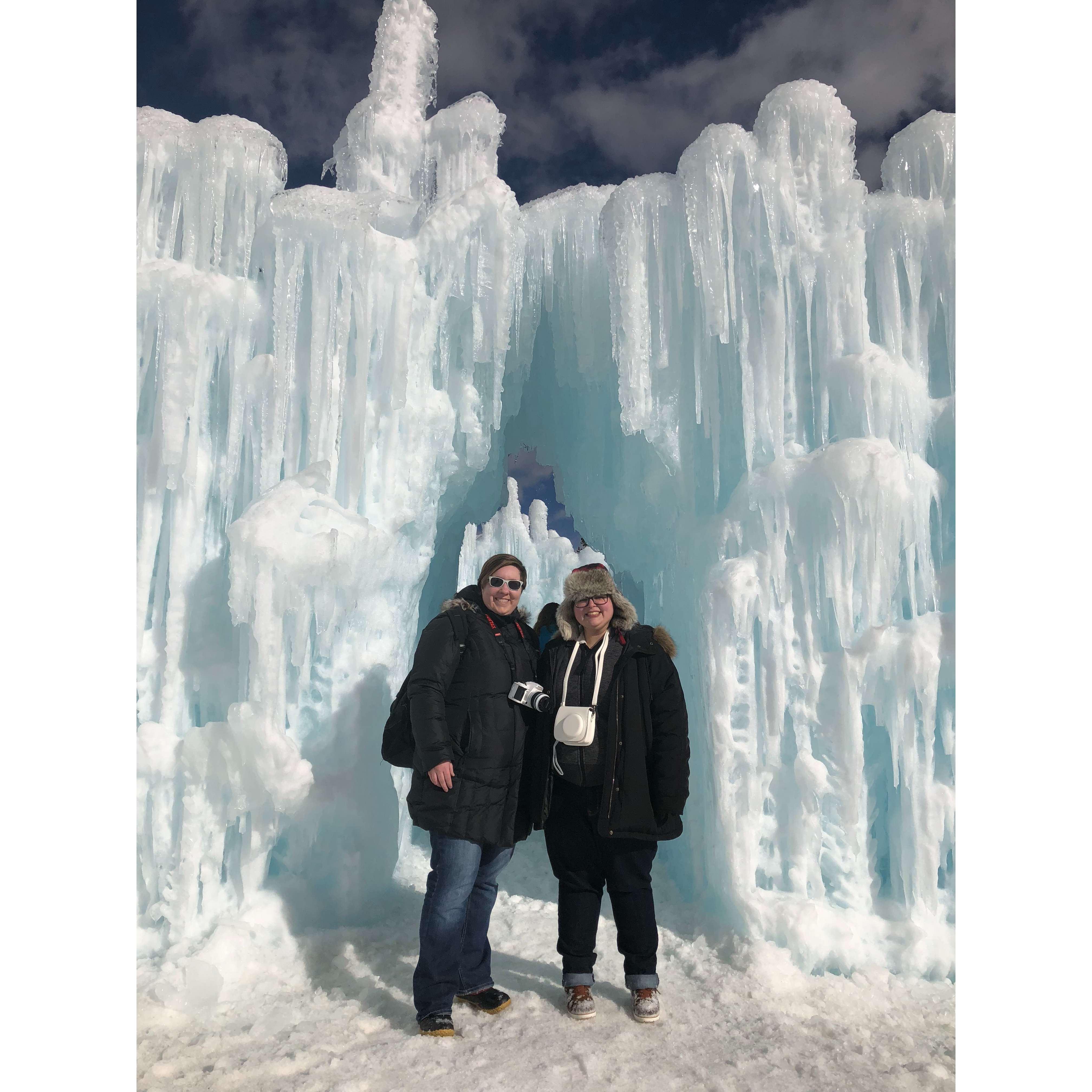 Emmie: Another one of our cool adventures in the ice castles!