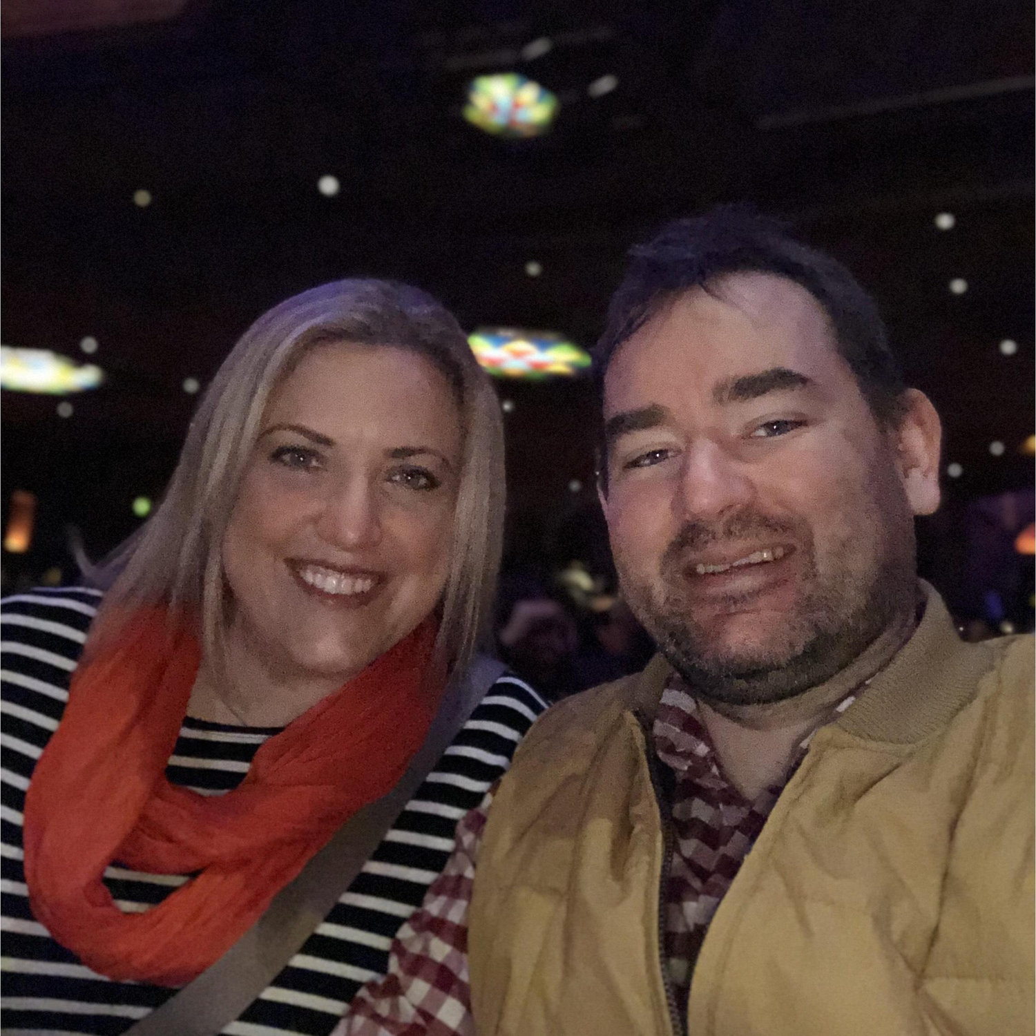 At the Fox Theater for a live show of one of Heather's favorite podcasts