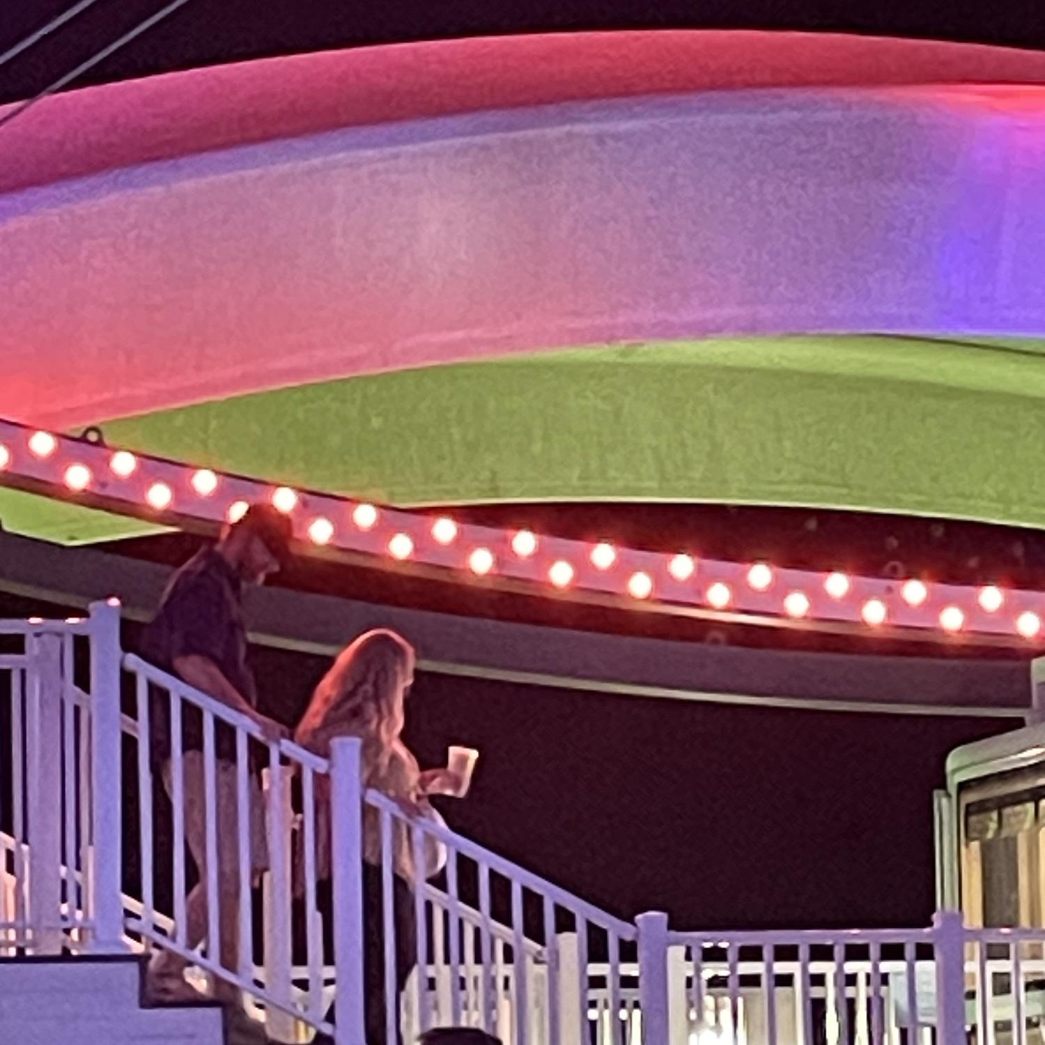 Us coming off the Ferris wheel engaged!