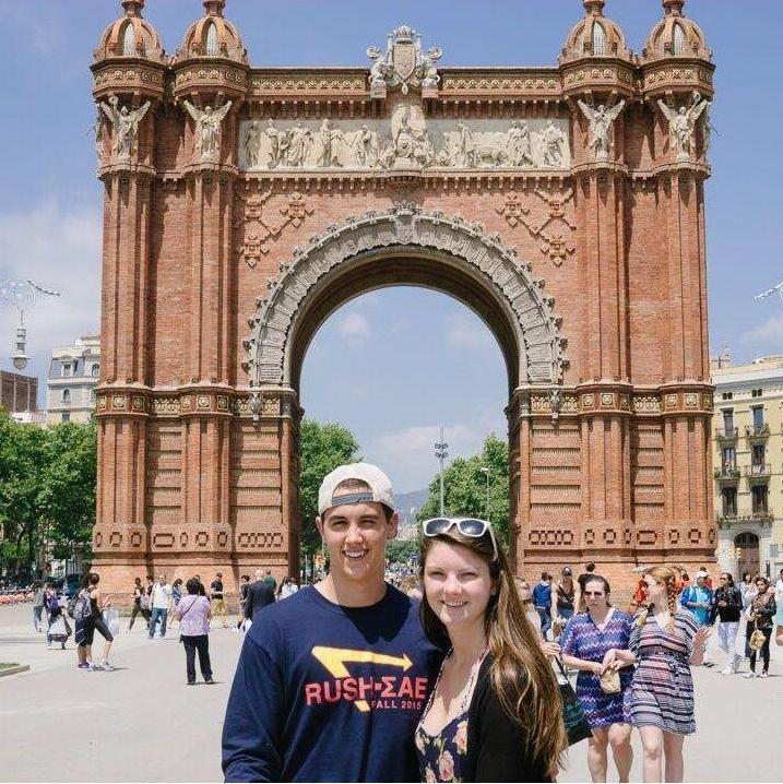 2016 our first international trip together visiting Veronica in Spain