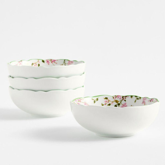 Monique Lhuillier Garden Trellis Cereal Bowls, Set of 4 - Multi