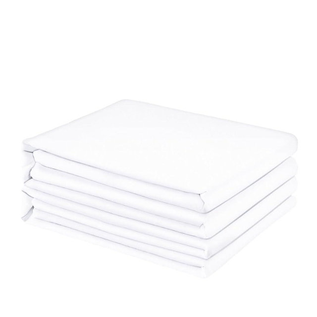 FreshCulture Twin Flat Sheets Only 2 Pack - Hotel Quality Flat Bed Sheets - Brushed Microfiber - Ultra Soft & Breathable - Wrinkle-Free - Easy Care - Flat Sheets Only Twin Size (White)