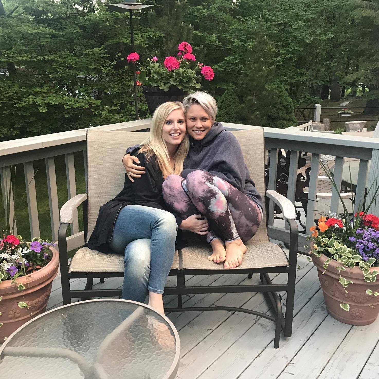 Lauren and maid of honor, Paula Young