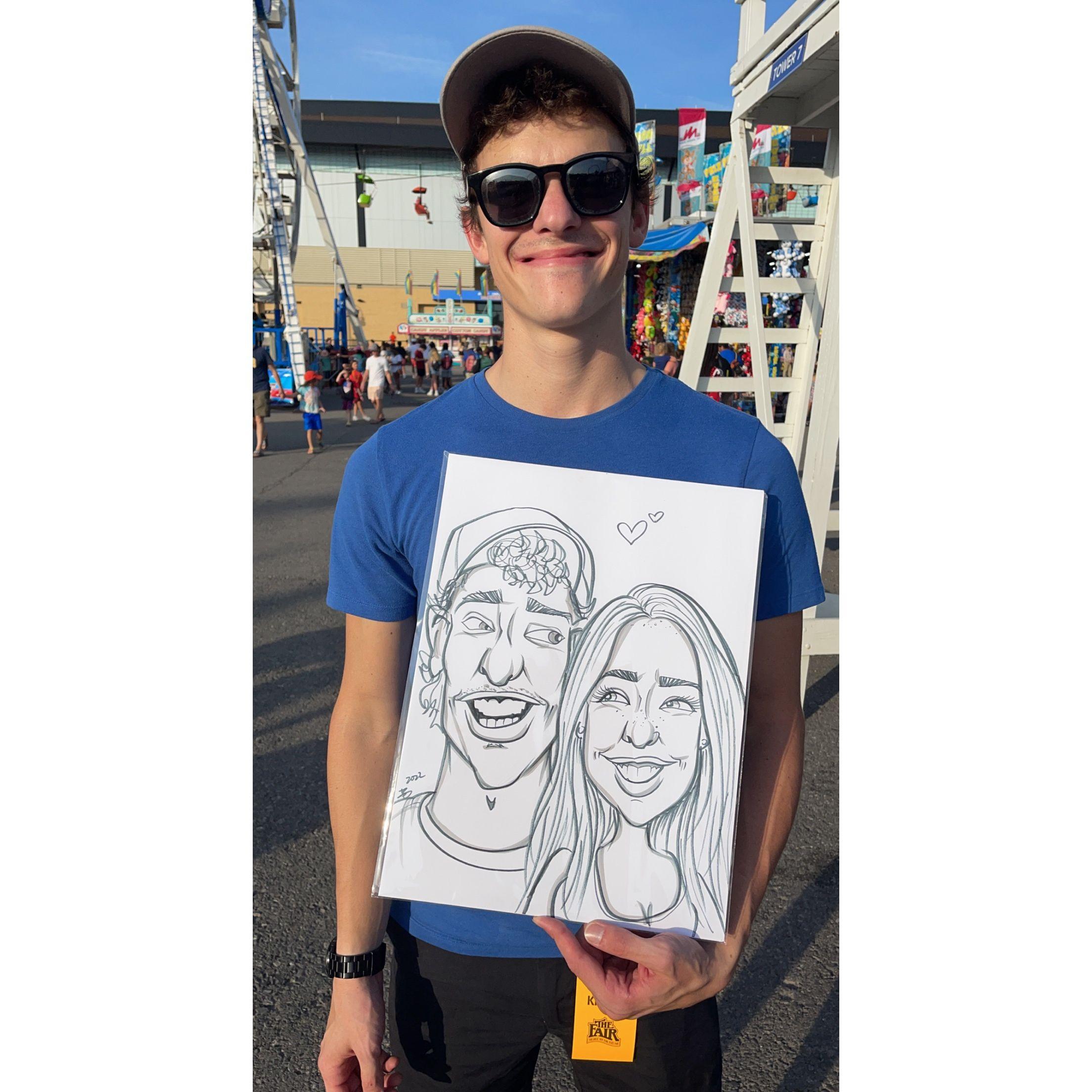 The cutest caricature ever! NYS Fair 2022