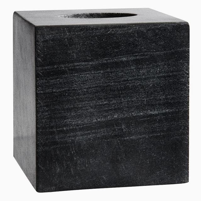 Black Marble Accessories, Tissue Box