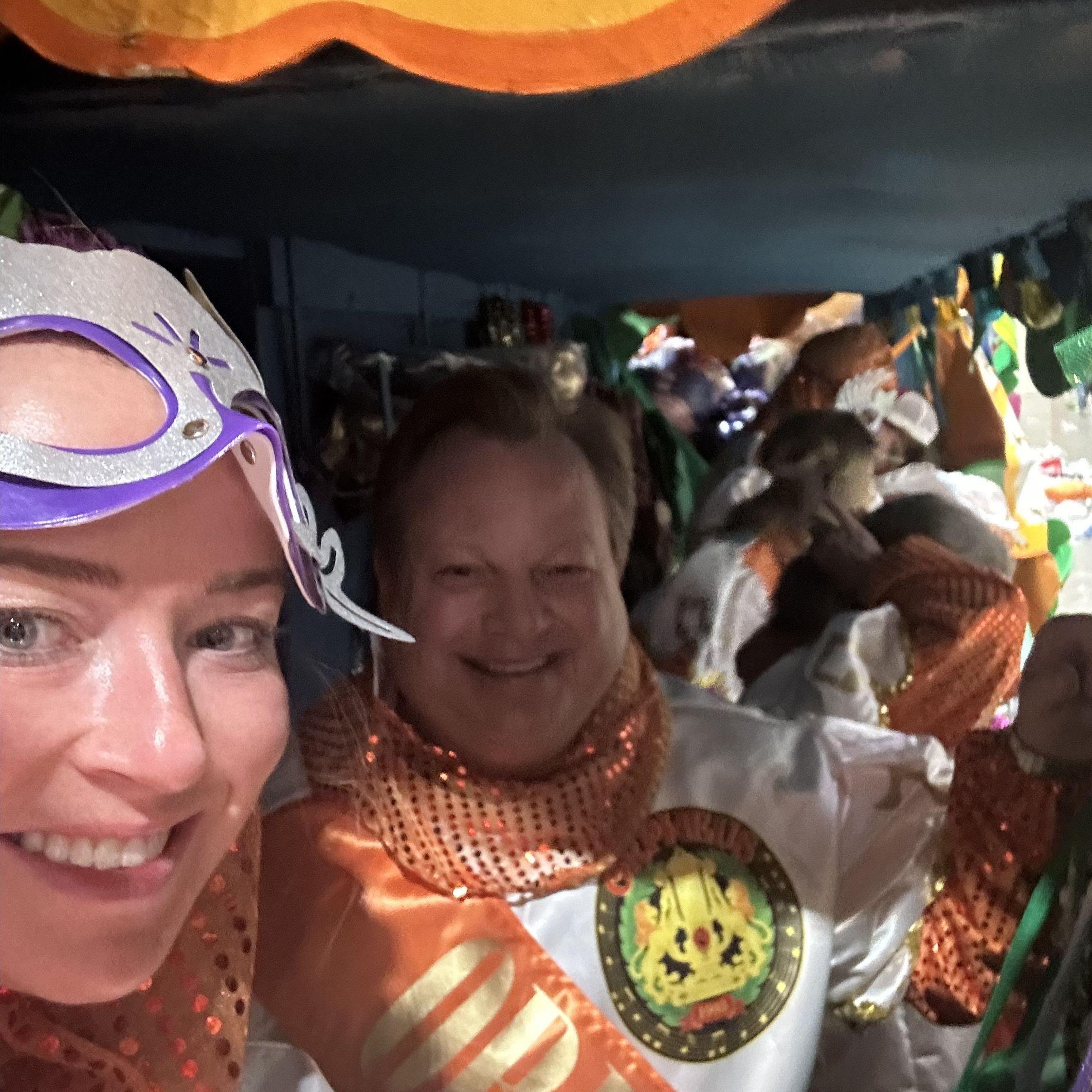 Ride on a float in New Orleans for the Marti Gras Parade