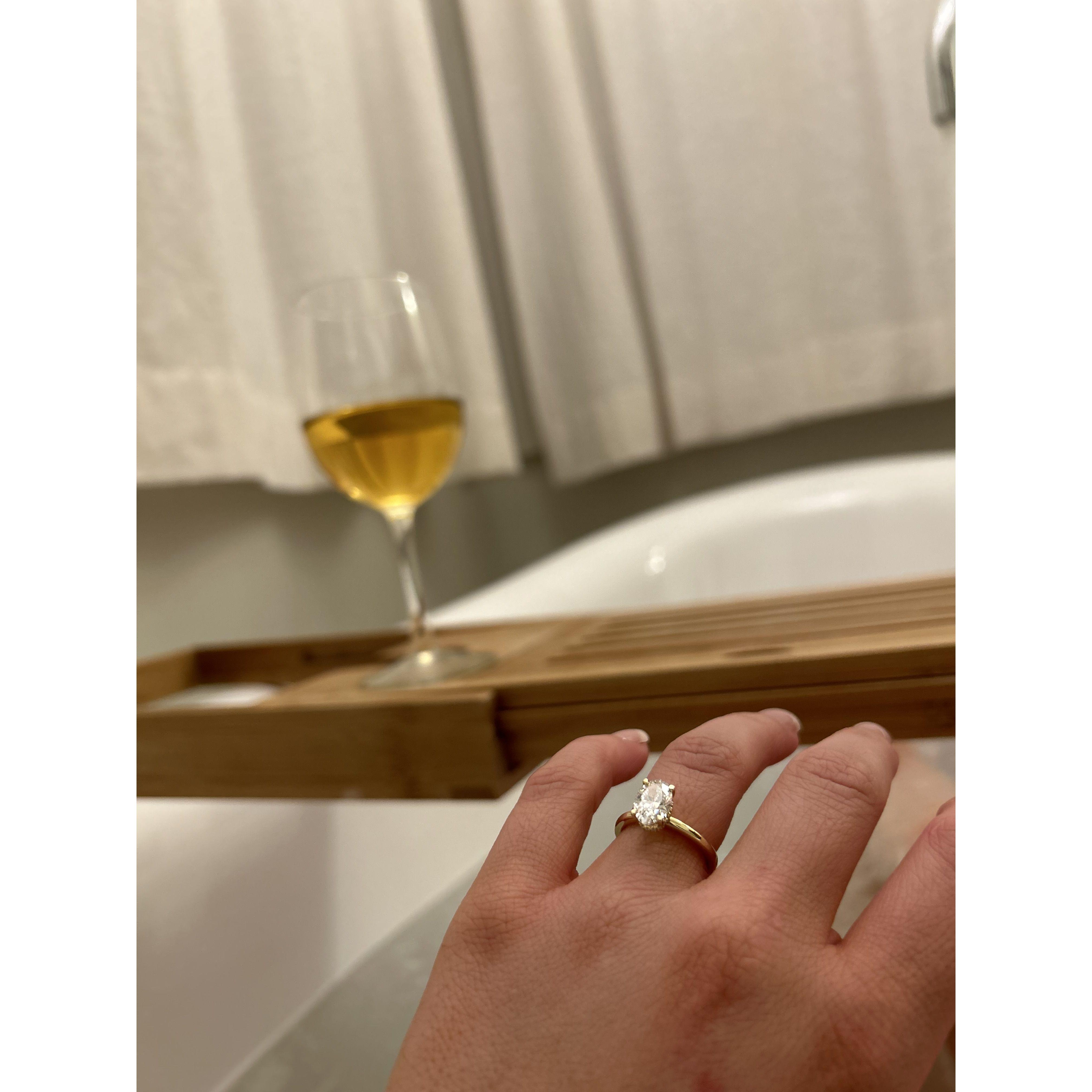 When she said "YES!!!"