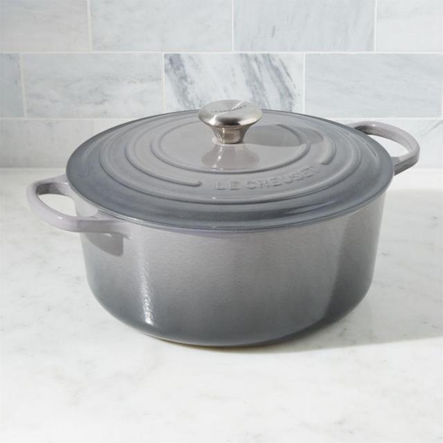 Le Creuset Signature 5.5-Qt. Oyster Grey Dutch Oven