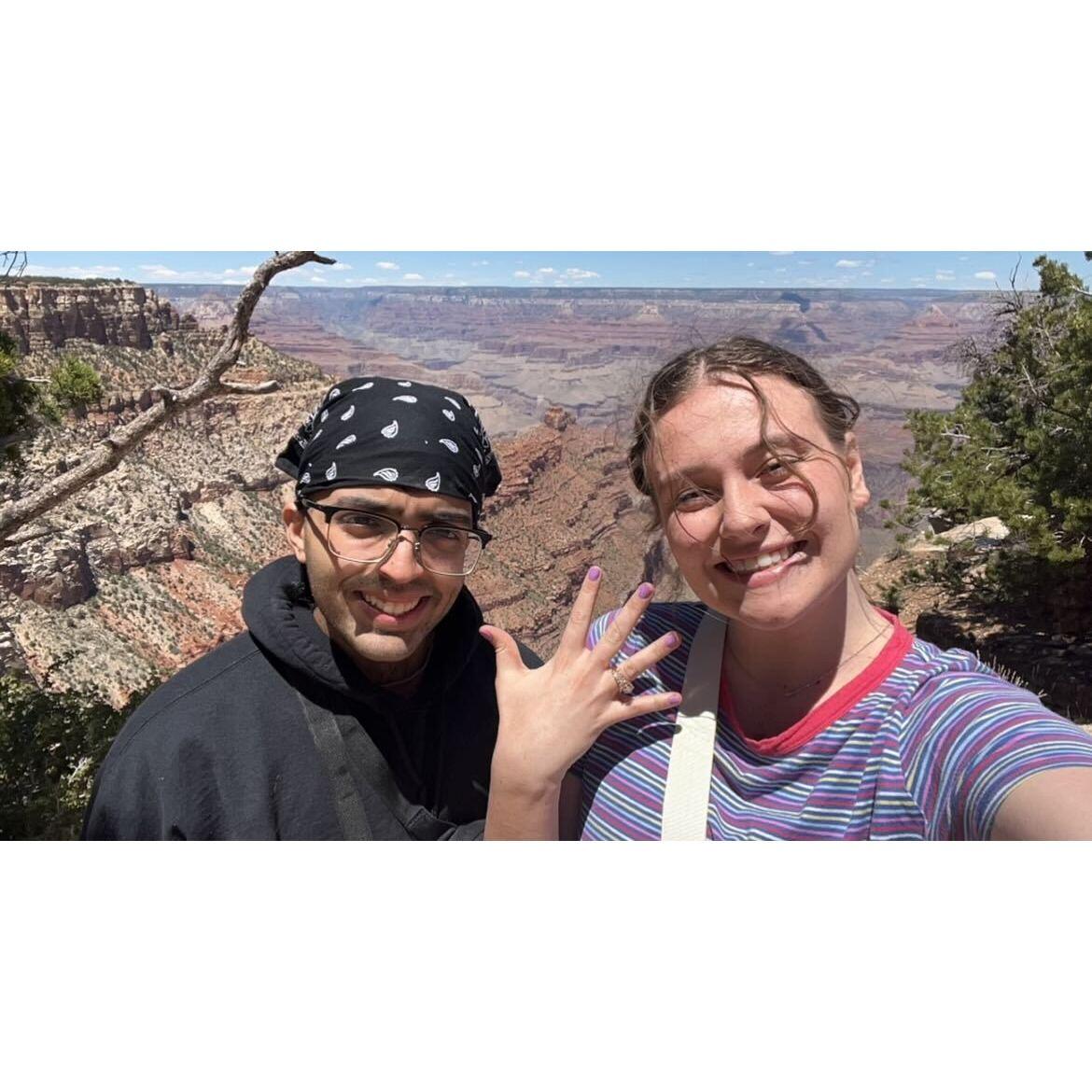 When we got engaged!! Best day ever.