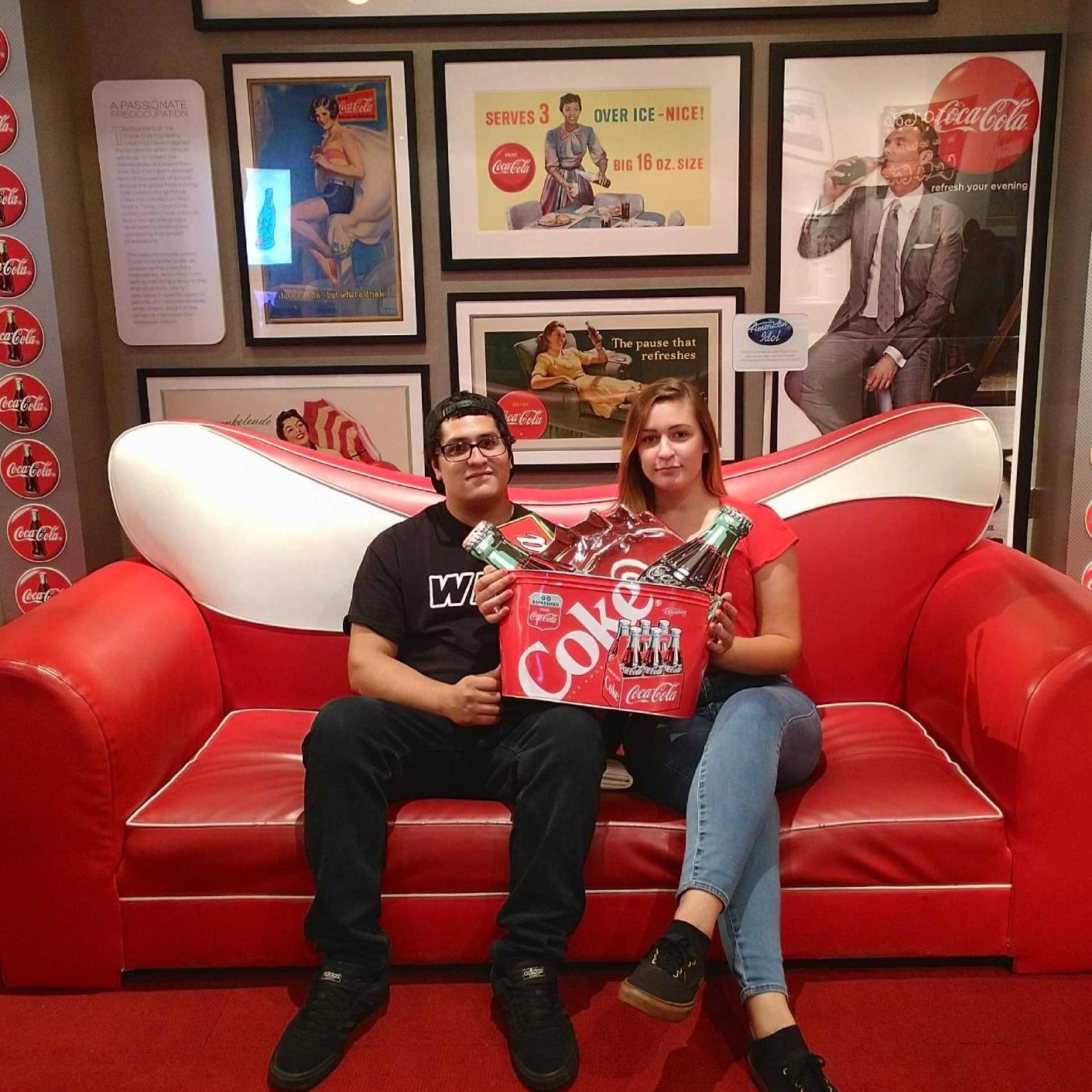 Our trip to Atlanta, GA. One of our stops was the Coca-Cola Museum.
