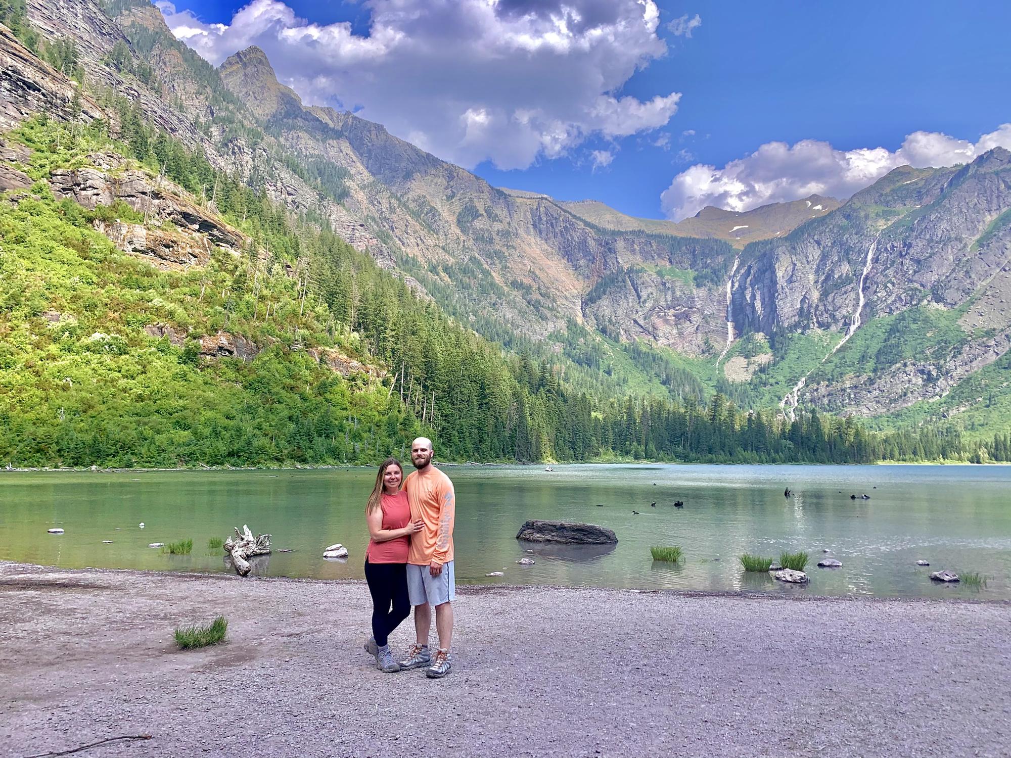 Avalanche Lake West side of Going to the Sun road