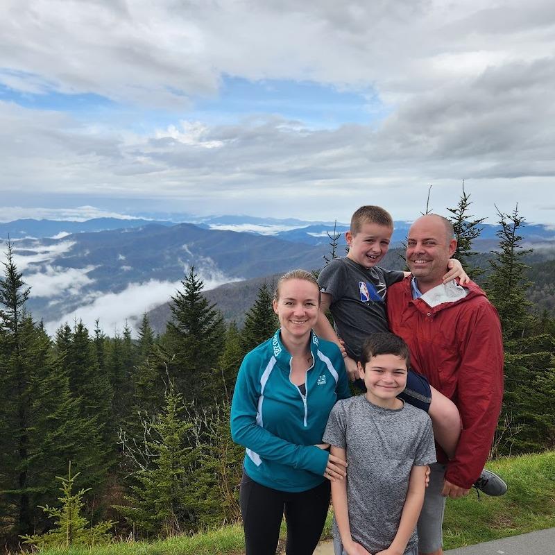 The highest point in the Great Smokey Mountains!