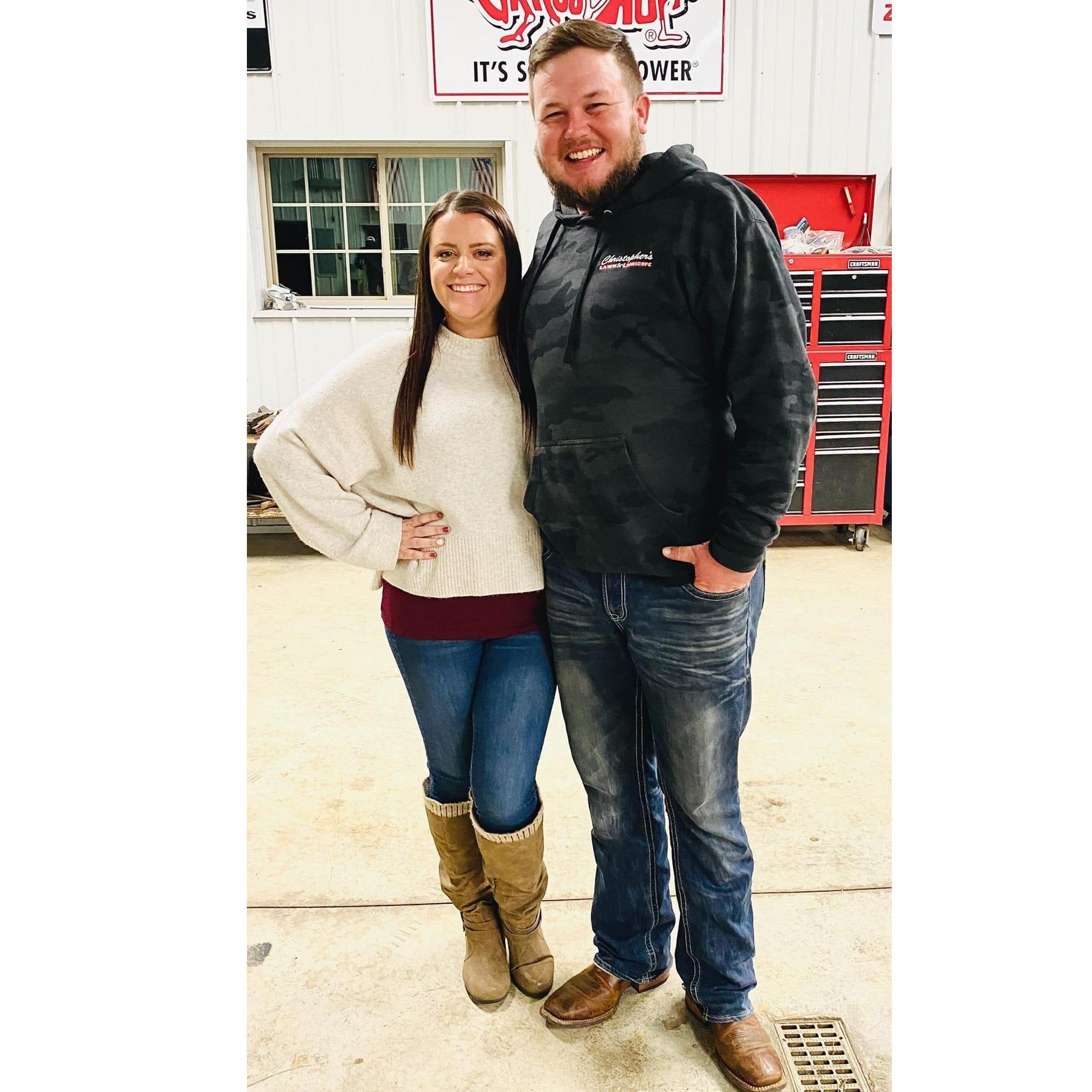 Our first picture back together as a couple!