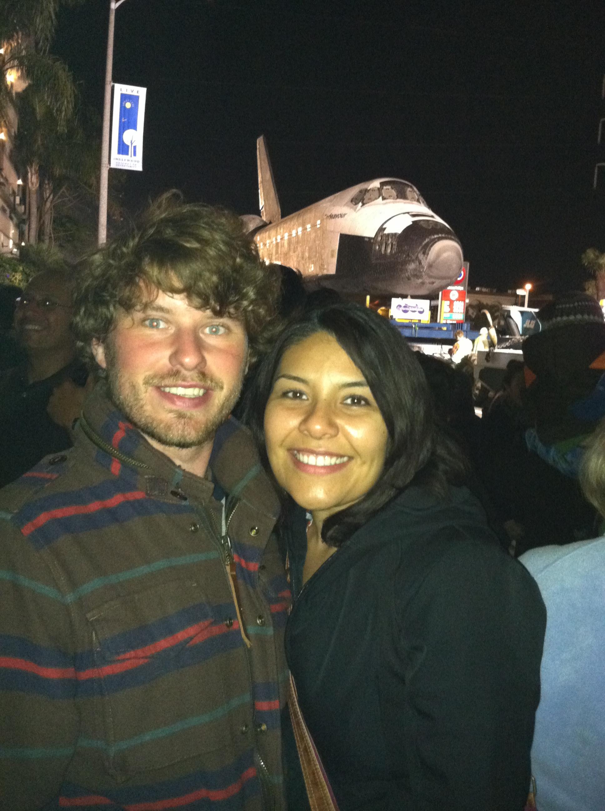 The one where we got to see Endeavor making it's way through the street of Inglewood at midnight.