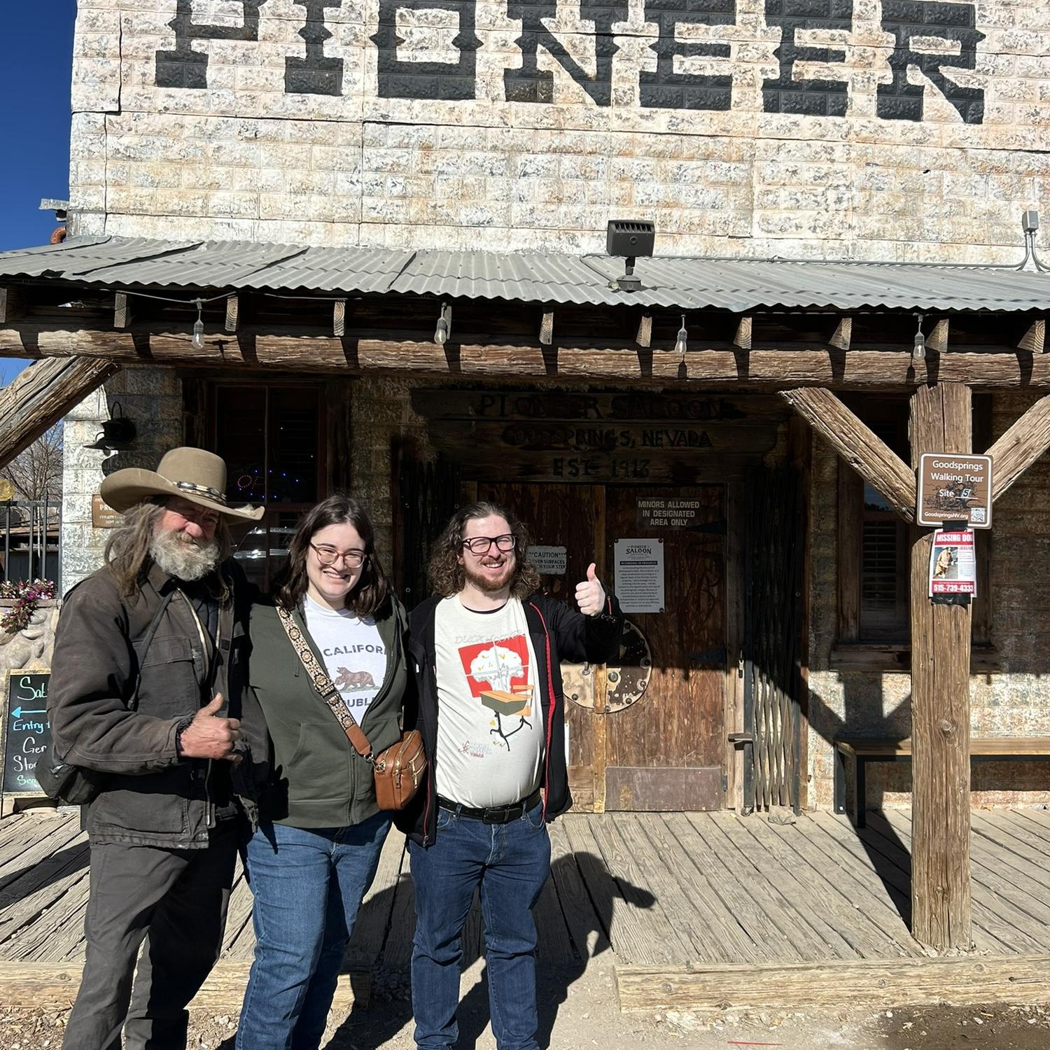 Pioneer Saloon with Easy Pete, a location and character from Fallout New Vegas